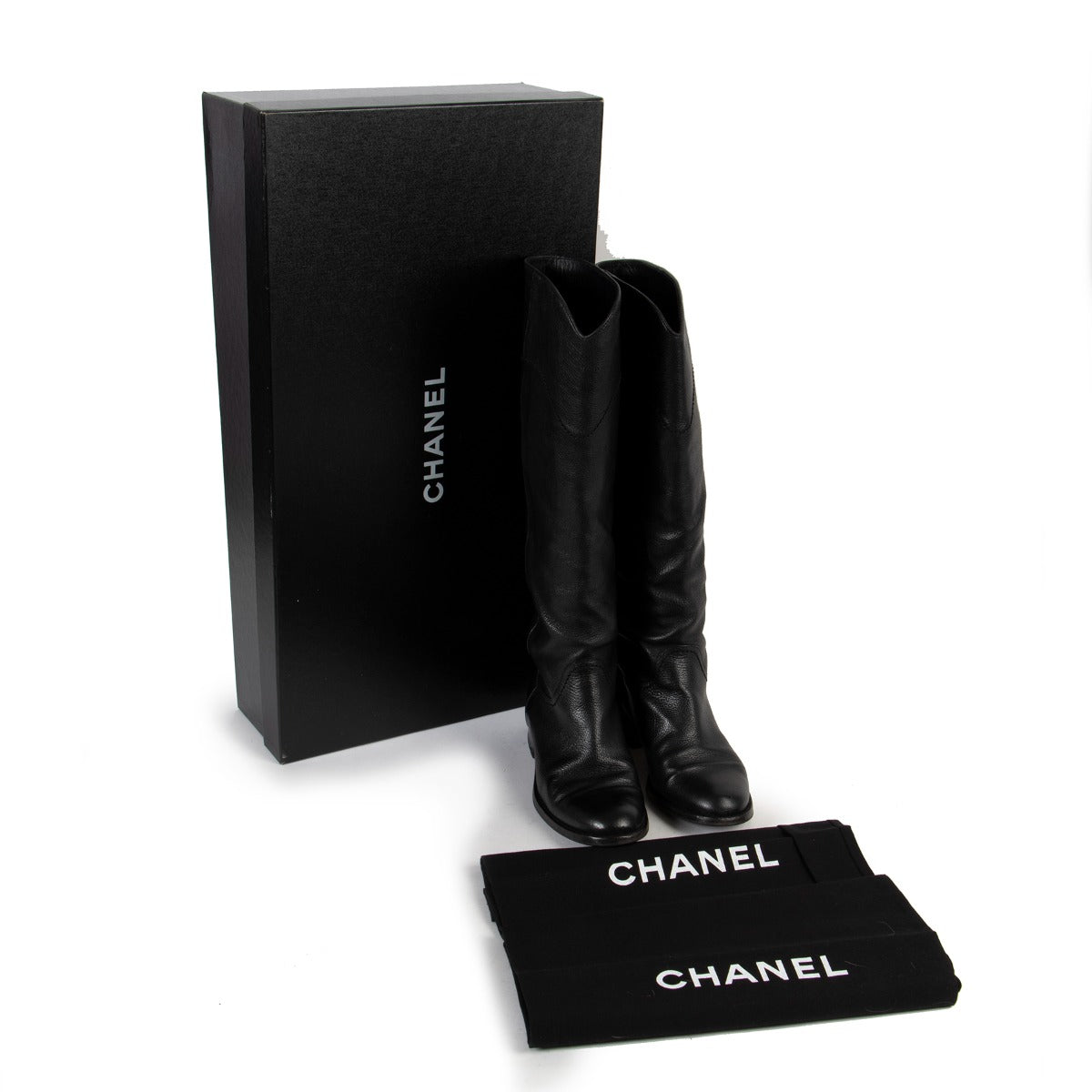 Chanel Black High Boots - Size 36