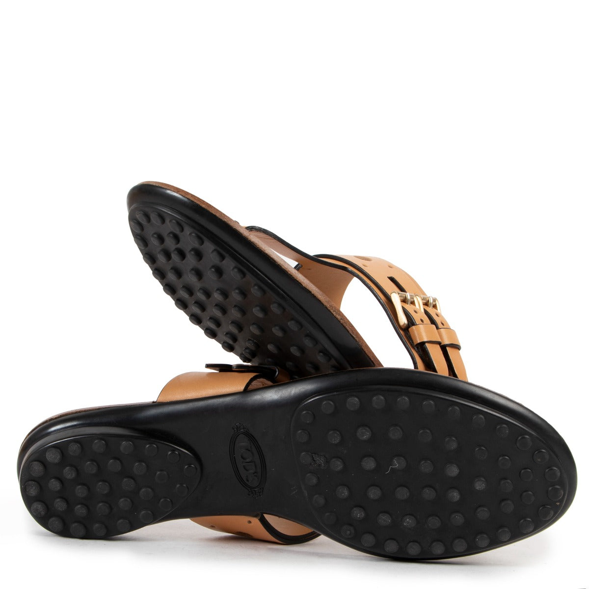 Tod's Cognac Sandals - Size 36 now available at Labellov Luxury for a reasonable price and in very good condition. Shop secondhand tods designer shoes