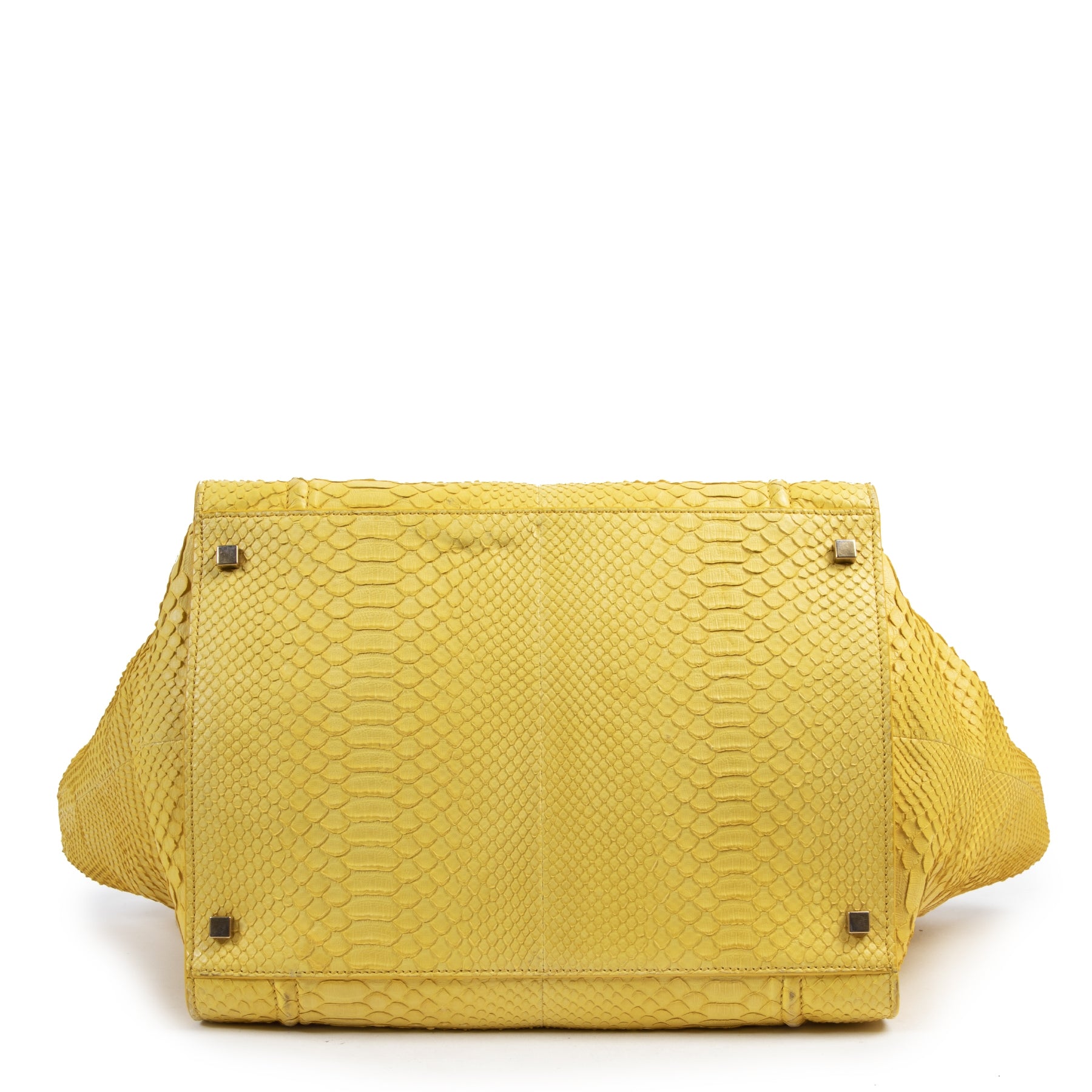 Celine yellow python phantom luggage bag secondhand preloved very good condition
