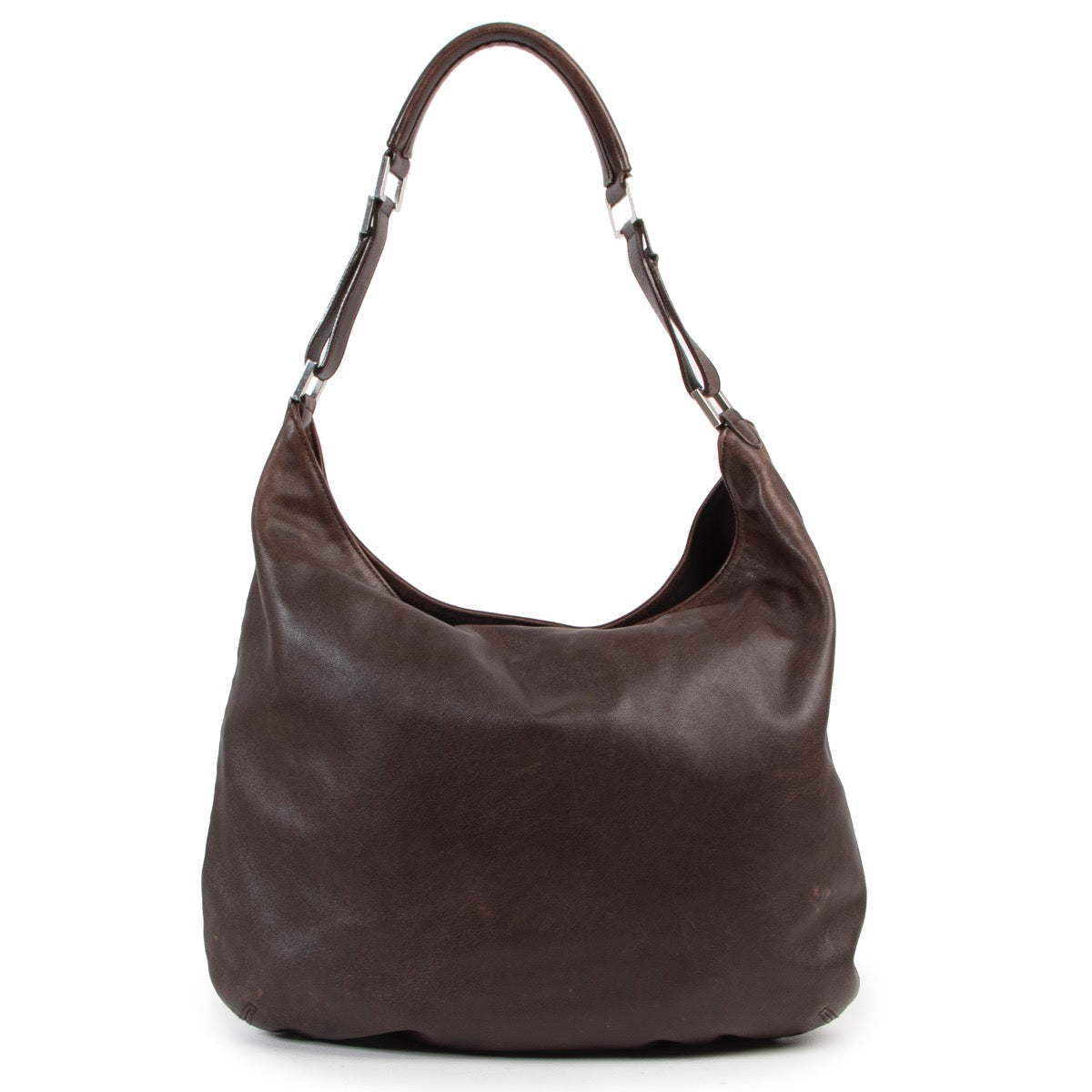 Buy and sell your authentic designer bags such as this Delvaux Brown Le Louise Tote Shoulder Bag online or in store at Labellov secondhand luxury in Antwerp.