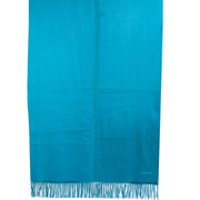 Hermès Blue Cashmere and Wool Stole Scarf