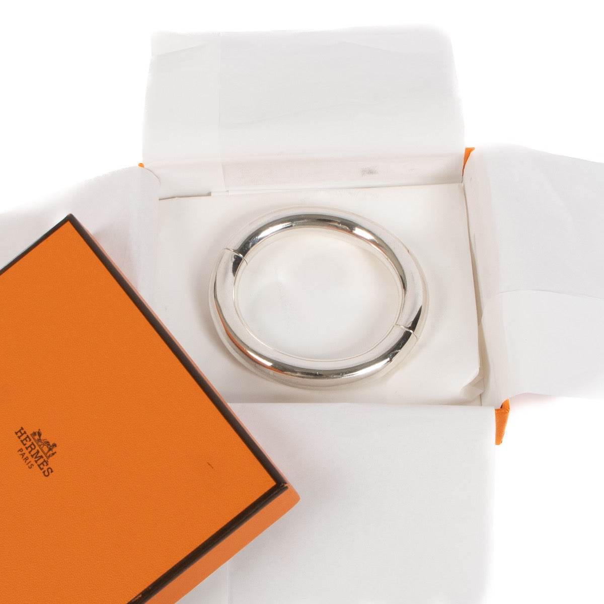 Shop 100% authentic second-hand Hermès Silver 925 Lima Bangle Bracelet on Labellov.com
