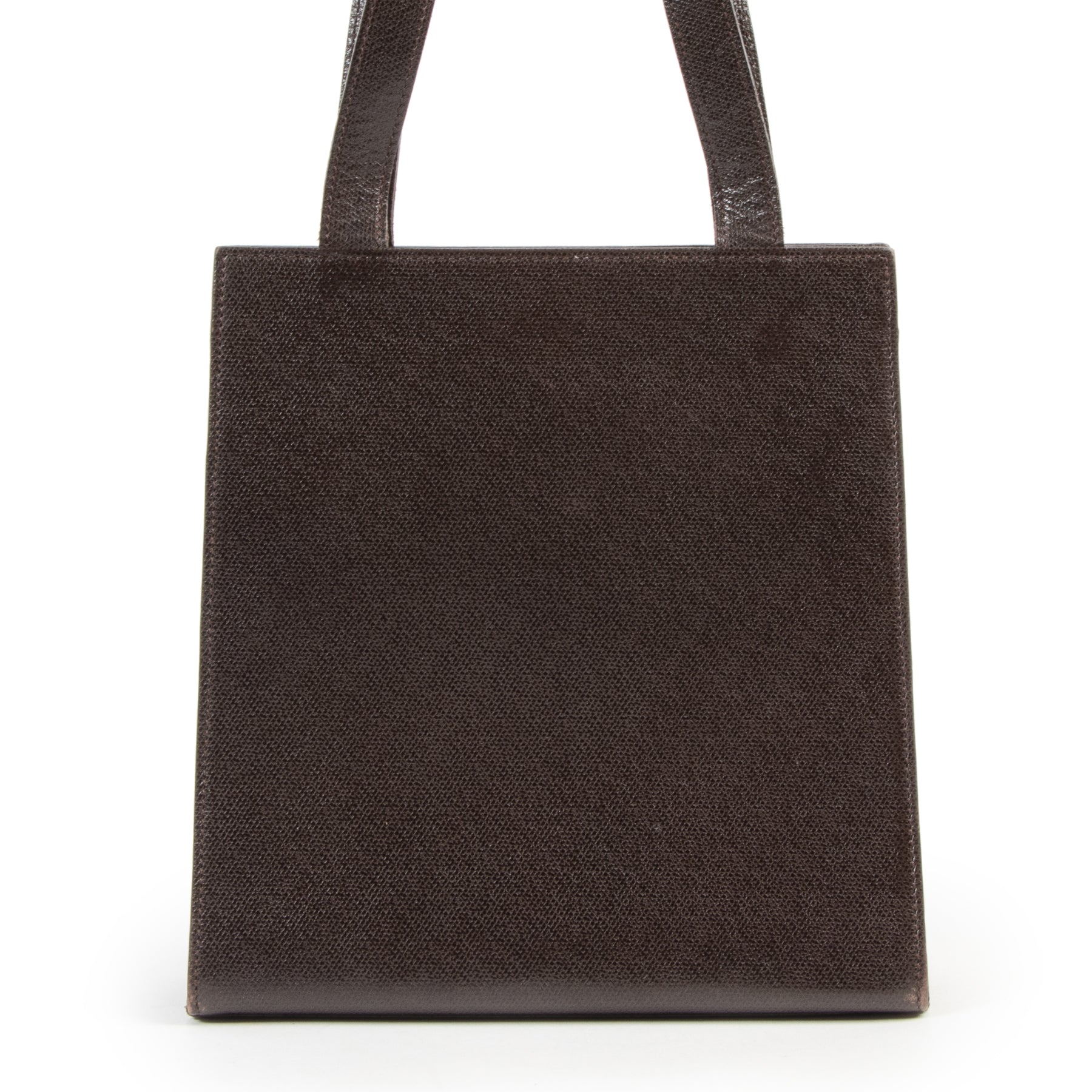 Authentic secondhand Saint Laurent Dark Brown Top Handle Bag designer bags fashion luxury vintage webshop safe secure online shopping