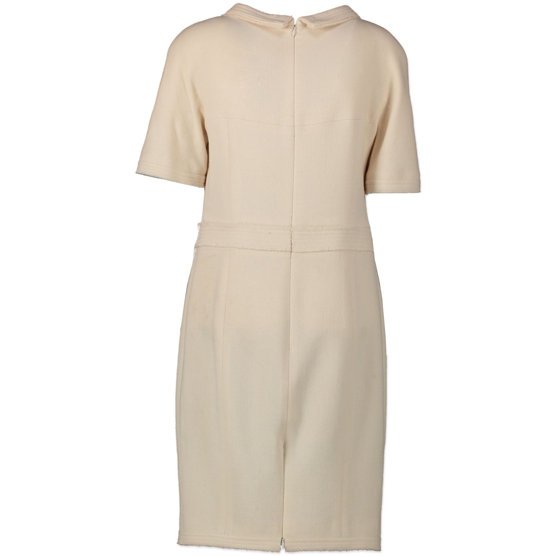white christmas dresses Chanel Cream Dress Size 40 – Labellov
