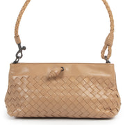 Authentic secondhand Bottega Veneta Beige Intrecciato Woven Pochette designer bags fashion luxury vintage webshop safe secure online shopping