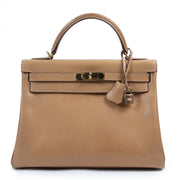 koop veilig online tegen de beste prijs Hermès Kelly 32 Natural Vache Liege GHW