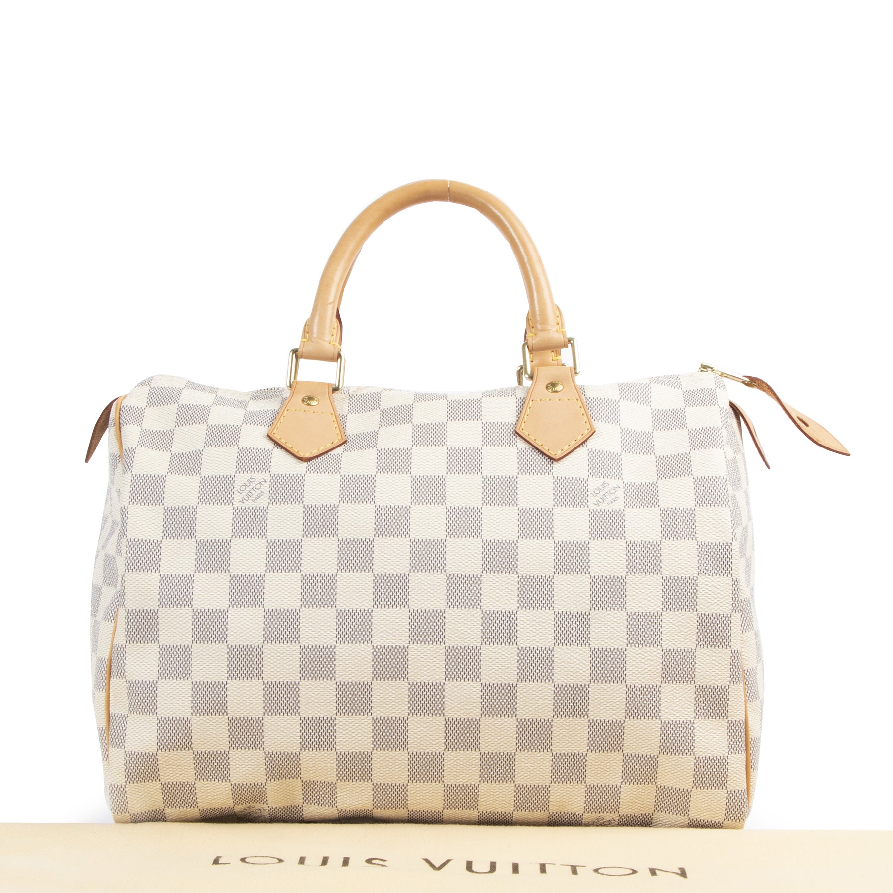 Authentic secondhand Louis Vuitton Damier Azur Speedy 30 Bag designer bags fashion luxury vintage webshop safe secure online shopping