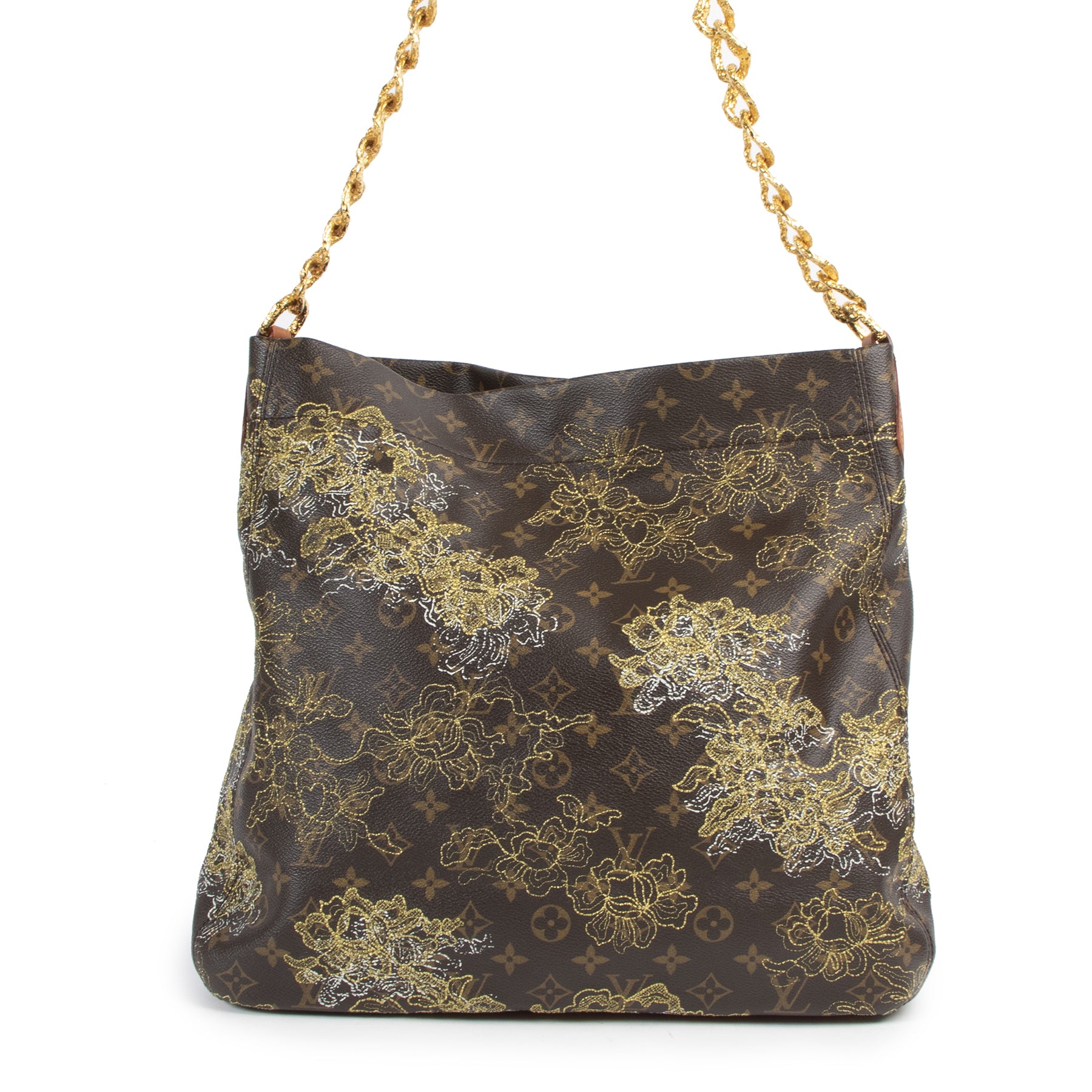 Authentic secondhand Louis Vuitton Limited Edition Monogram Dentelle Fersen Bag designer bags fashion luxury vintage webshop safe secure online shopping