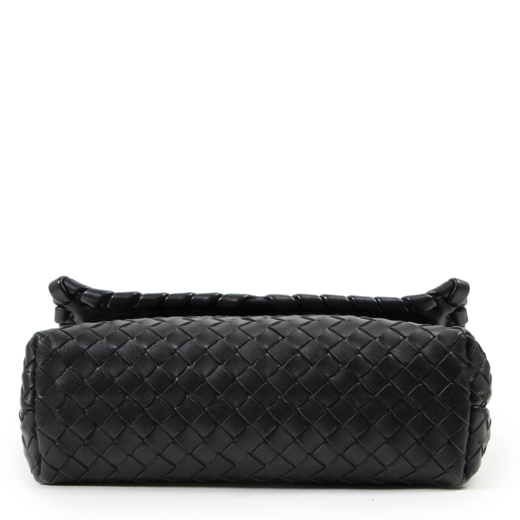 Authentic secondhand Bottega Veneta Dark Grey Olimpia Baby Bag designer bags fashion luxury vintage webshop safe secure online shopping