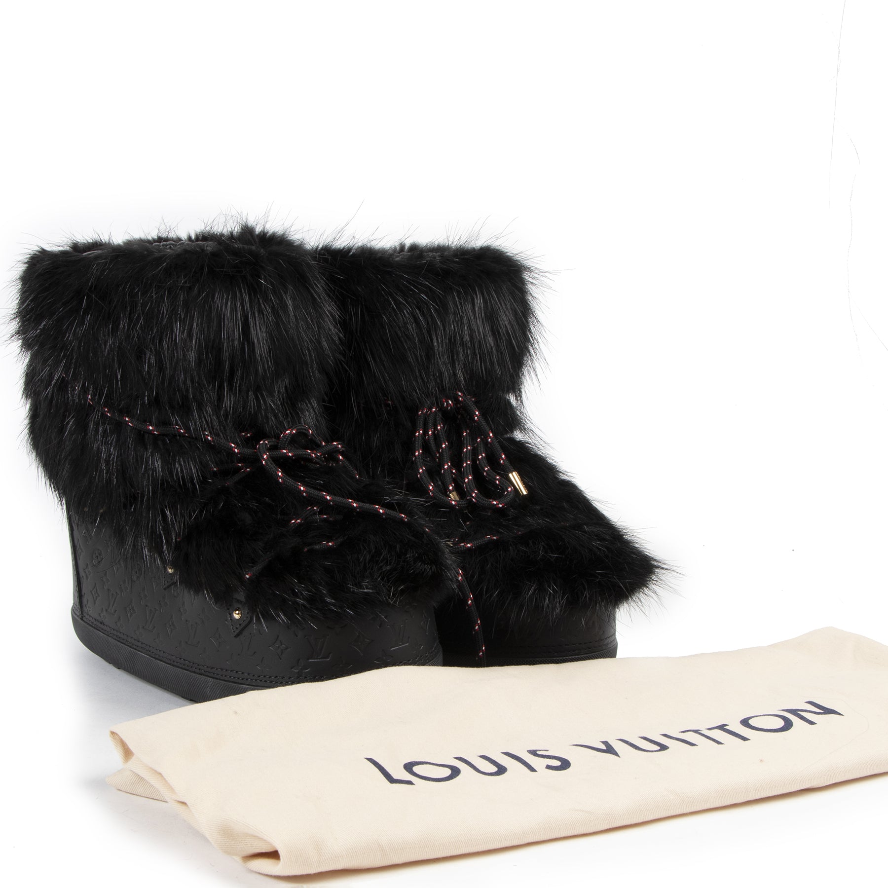 Louis Vuitton Calfskin Monogram Beaver Boots