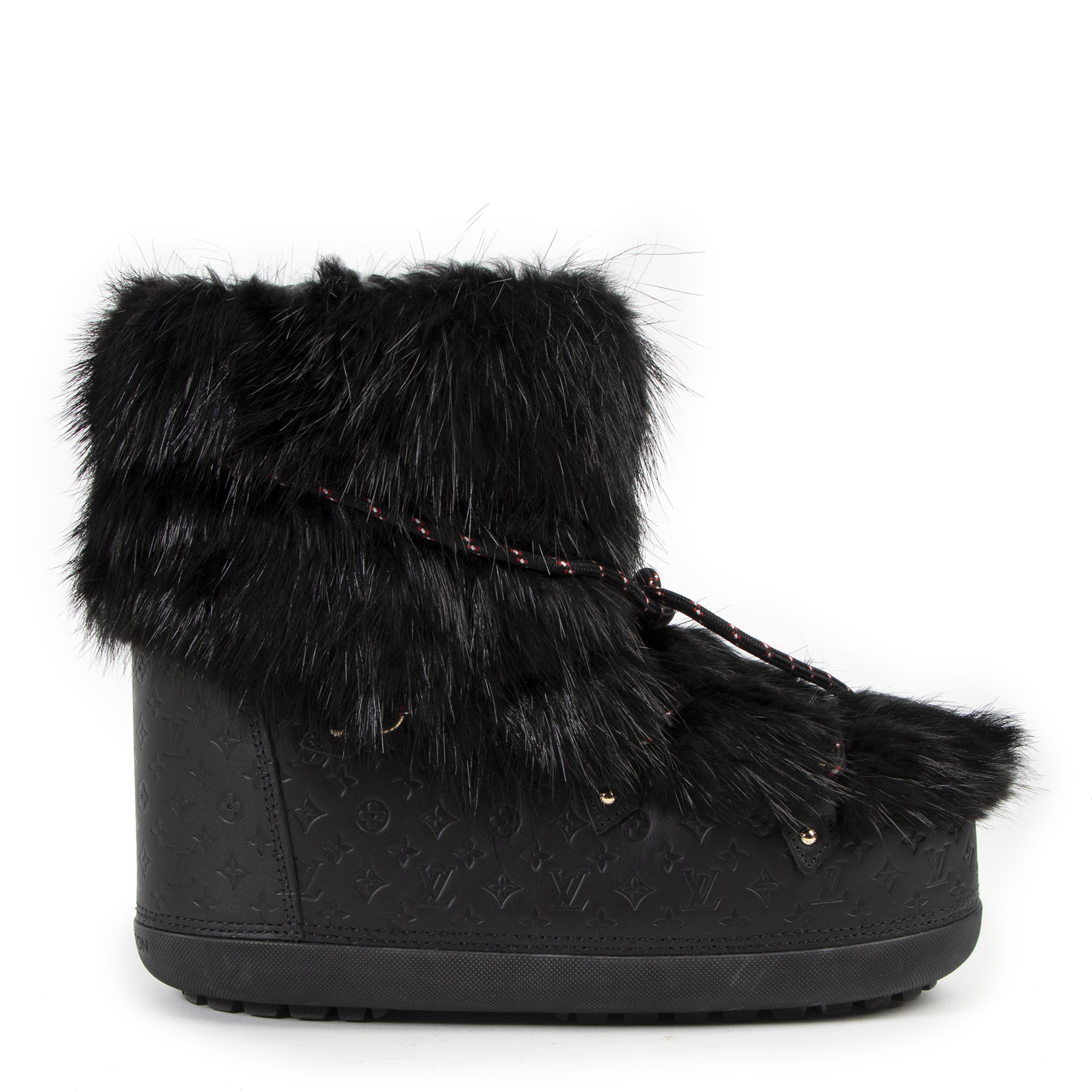 Louis Vuitton Calfskin Monogram Beaver Boots
