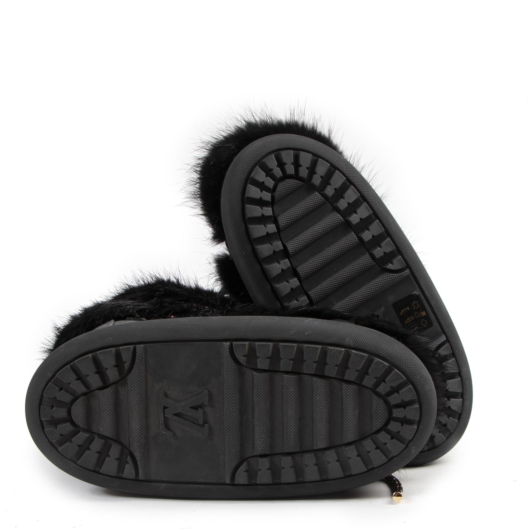Louis Vuitton Calfskin Monogram Beaver Boots