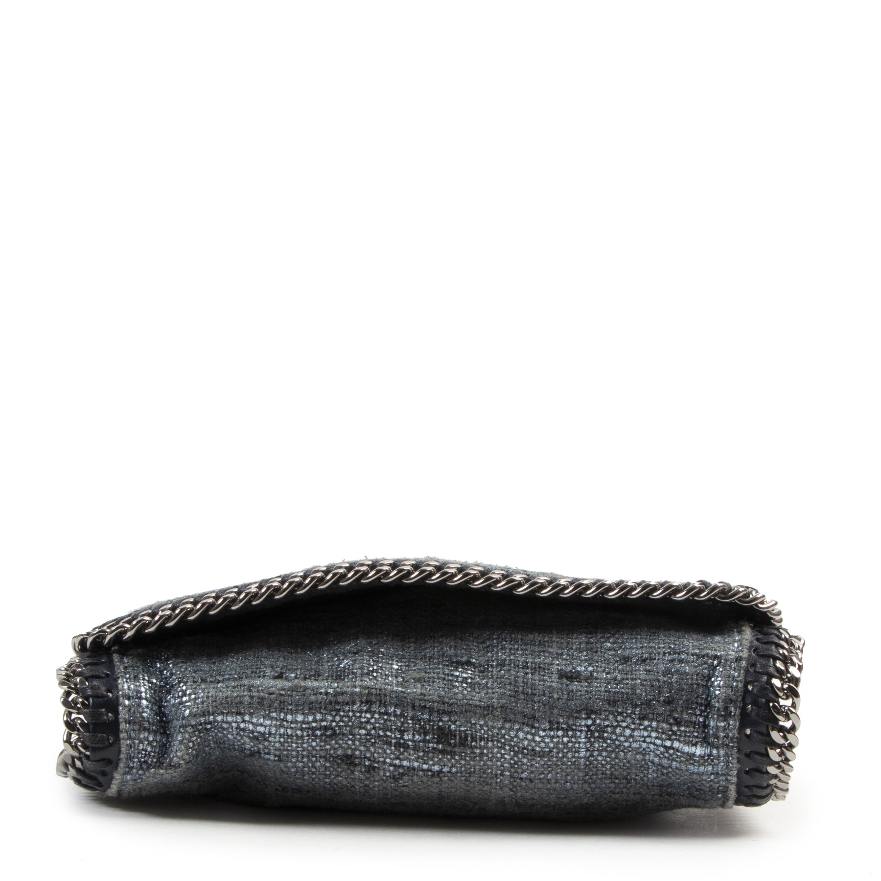 Authentic secondhand Stella McCartney Blue Metallic Falabella Crossbody Bag designer bags fashion luxury vintage webshop safe secure online shopping