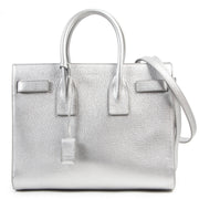 Authentic secondhand Saint Laurent Small Silver Sac de Jour Top Handle designer bags fashion luxury vintage webshop safe secure online shopping