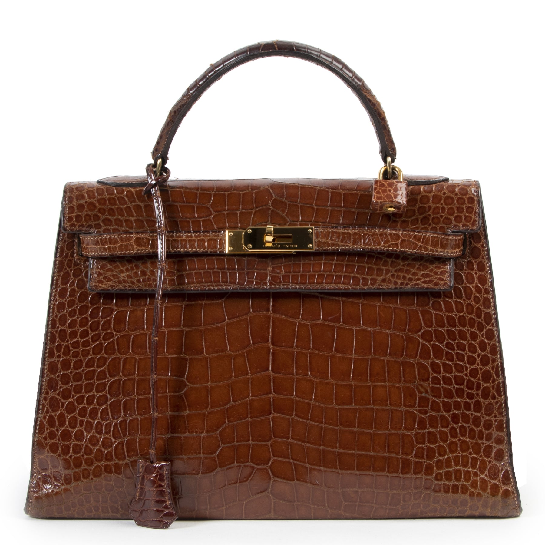 Hermès Kelly 32 Croco GHW Vintage