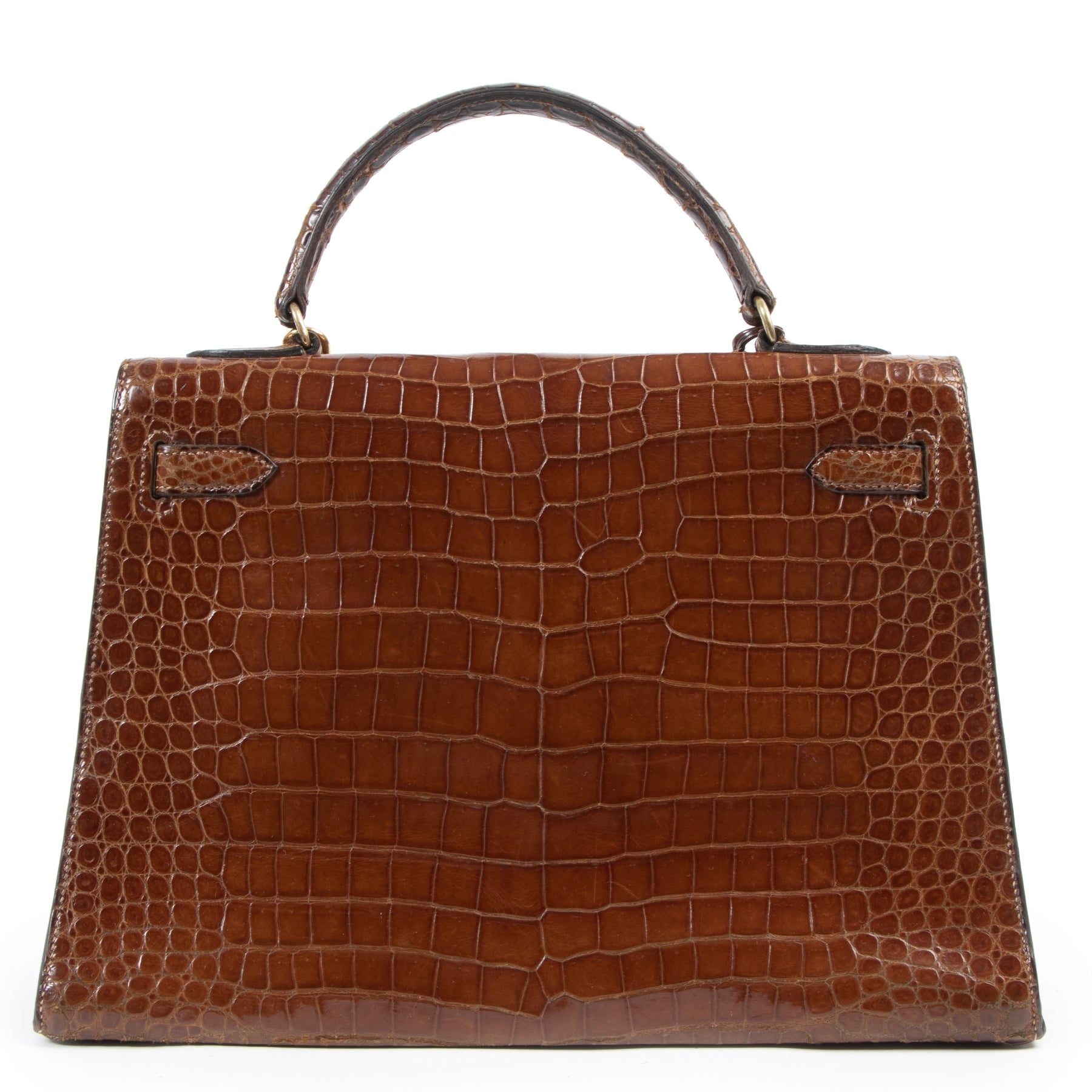 Hermès Vintage Kelly 32 Crocodile Porosus GHW