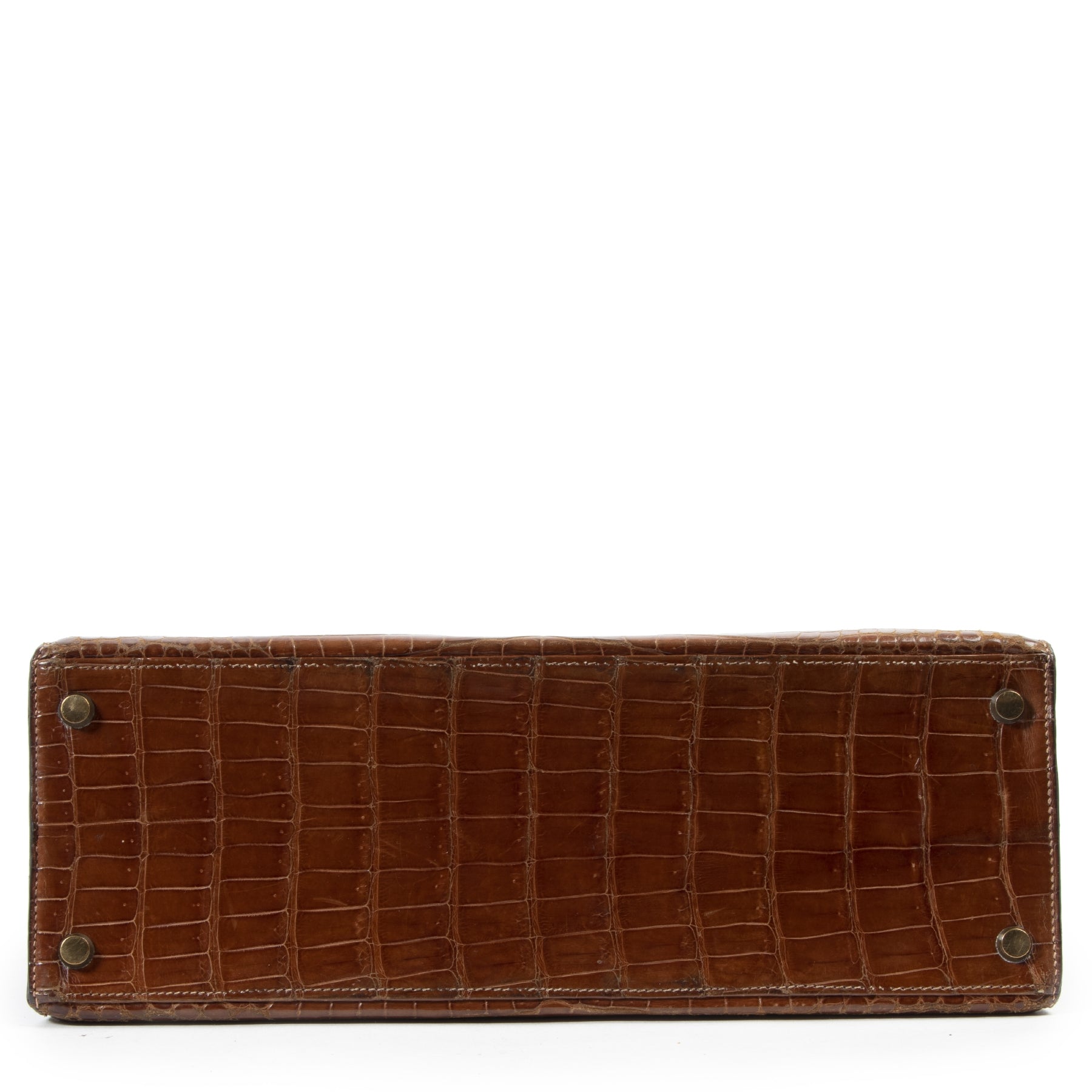 Hermès Vintage Kelly 32 Crocodile Porosus GHW