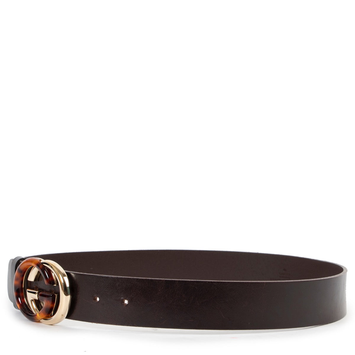 Shop safe online 100% authentic second hand Gucci Brown Interlocking G Belt - Size 85 at the right price at Labellov in Antwerp.