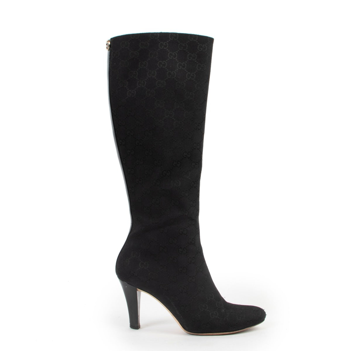 Gucci Black Monogram Boots in real good condition on LAbellov