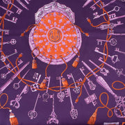 Shop safe online 100% authentic second hand Hermès Purple Scarf in very good condition at Labellov in Antwerp.
