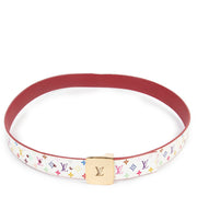 Shop safe online 100% authentic second hand Louis Vuitton Monogram Murakami Belt - Size 85 in very good condition at the right price at Labellov in Antwerp.