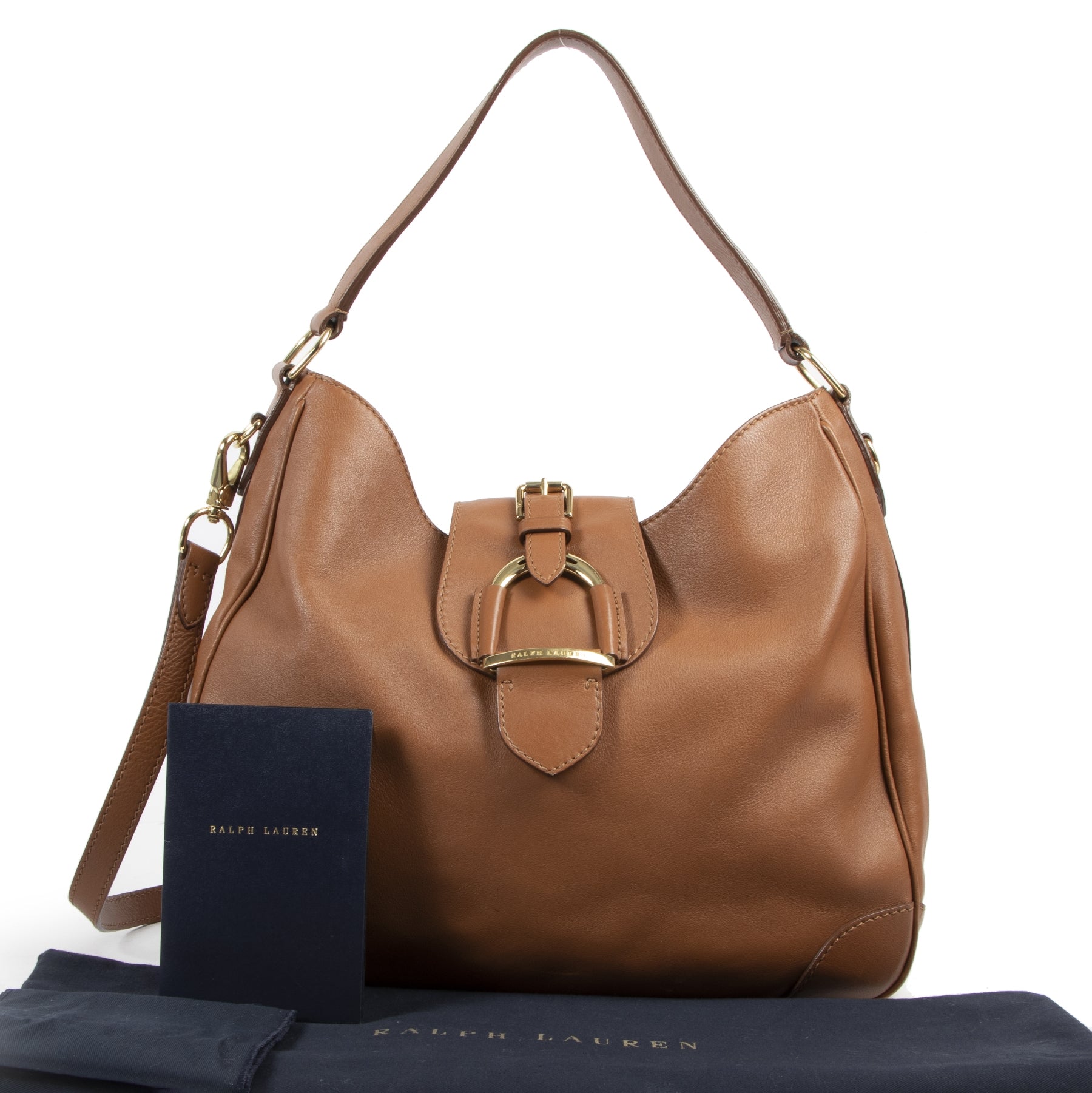Authentic secondhand Ralph Lauren Brown Shoulder Bag designer bags fashion luxury vintage webshop safe secure online shopping