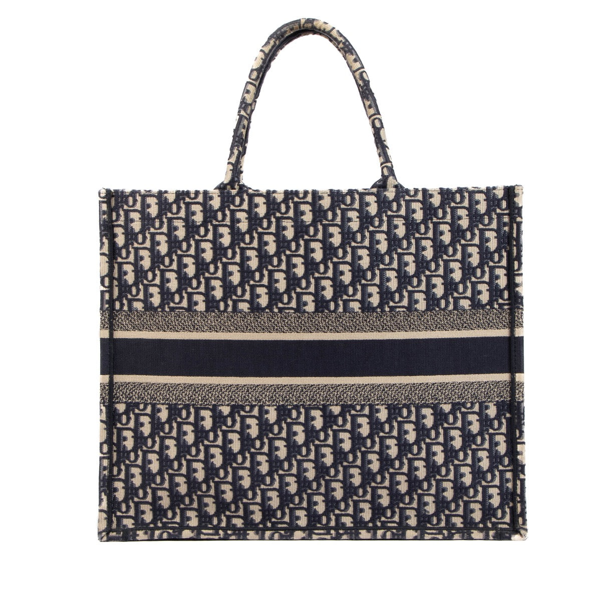 Shop safe online at Labellov in Antwerp, Brussels and Knokke this 100% authentic second hand Christian Dior Blue Oblique Large Book Tote Shopper