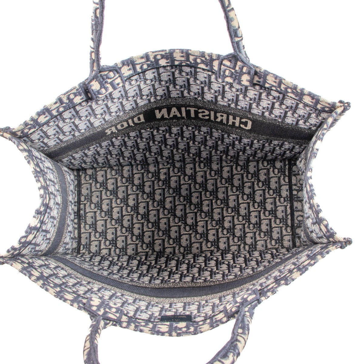 Shop safe online at Labellov in Antwerp, Brussels and Knokke this 100% authentic second hand Christian Dior Blue Oblique Large Book Tote Shopper
