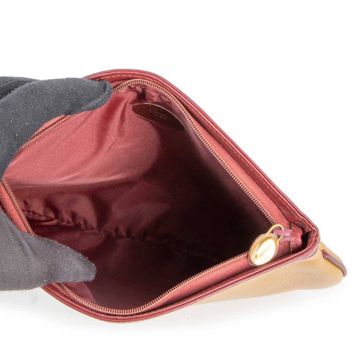 Cartier Yellow Leather Clutch