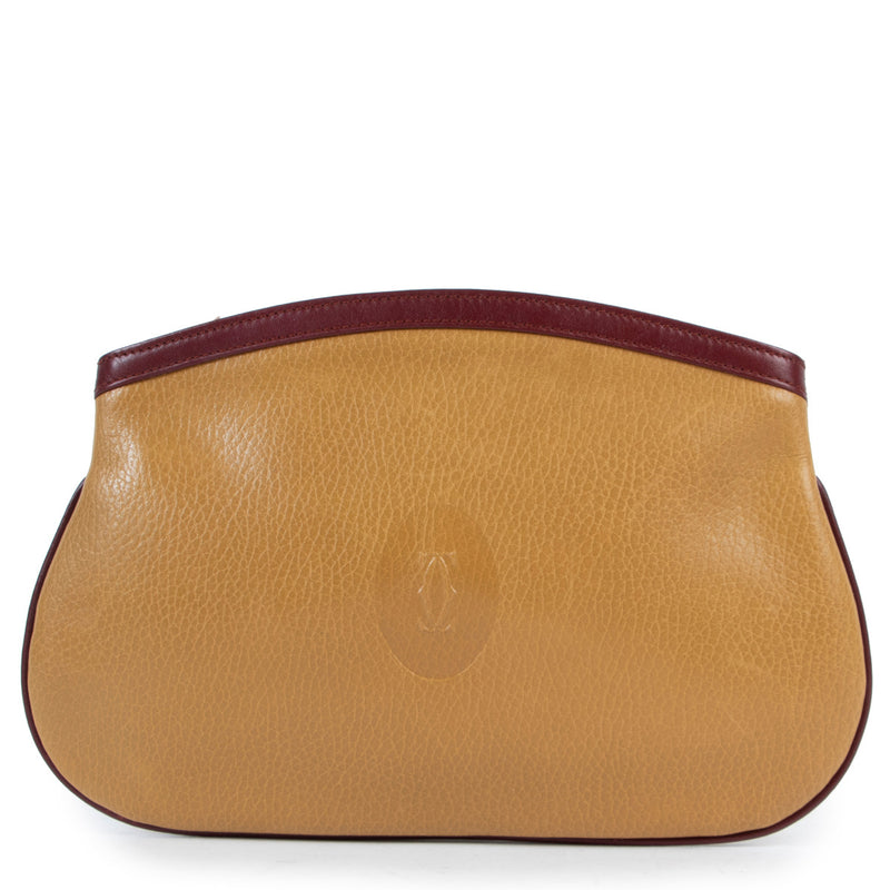 Cartier Yellow Leather Clutch