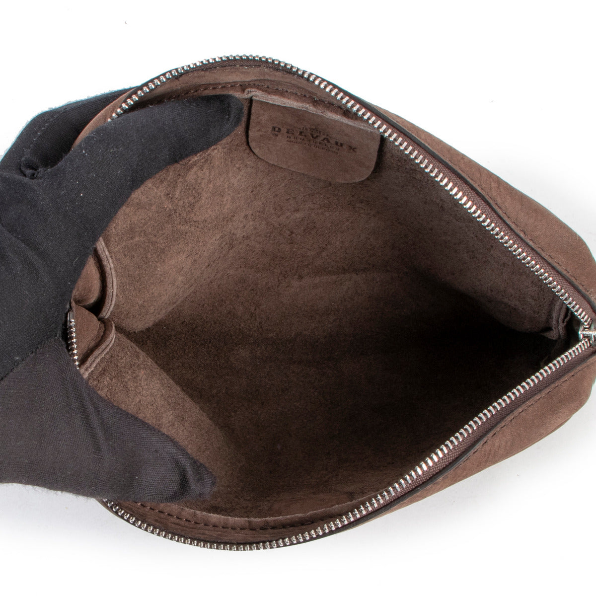 Delvaux Taupe Vanity PM Clutch