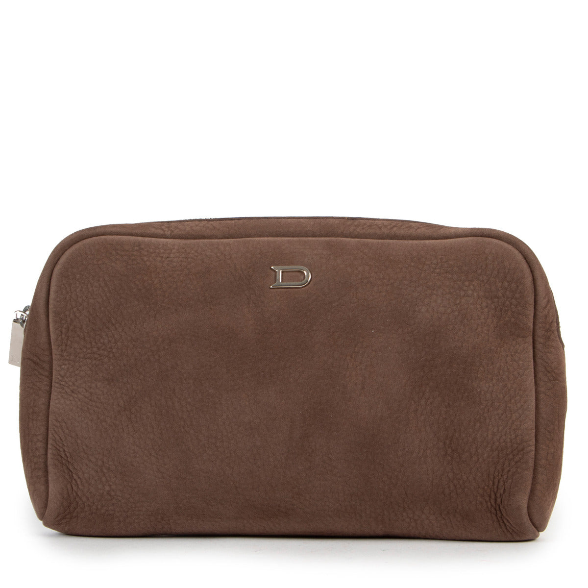 Delvaux Taupe Vanity PM Clutch