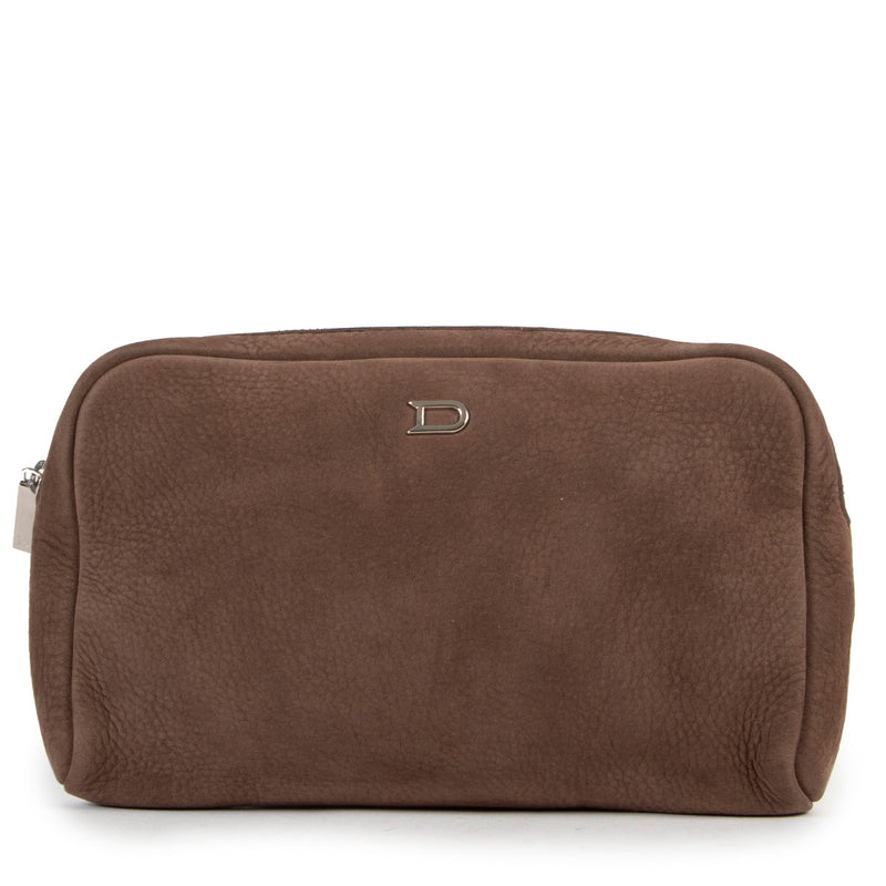 Delvaux Taupe Vanity PM Clutch