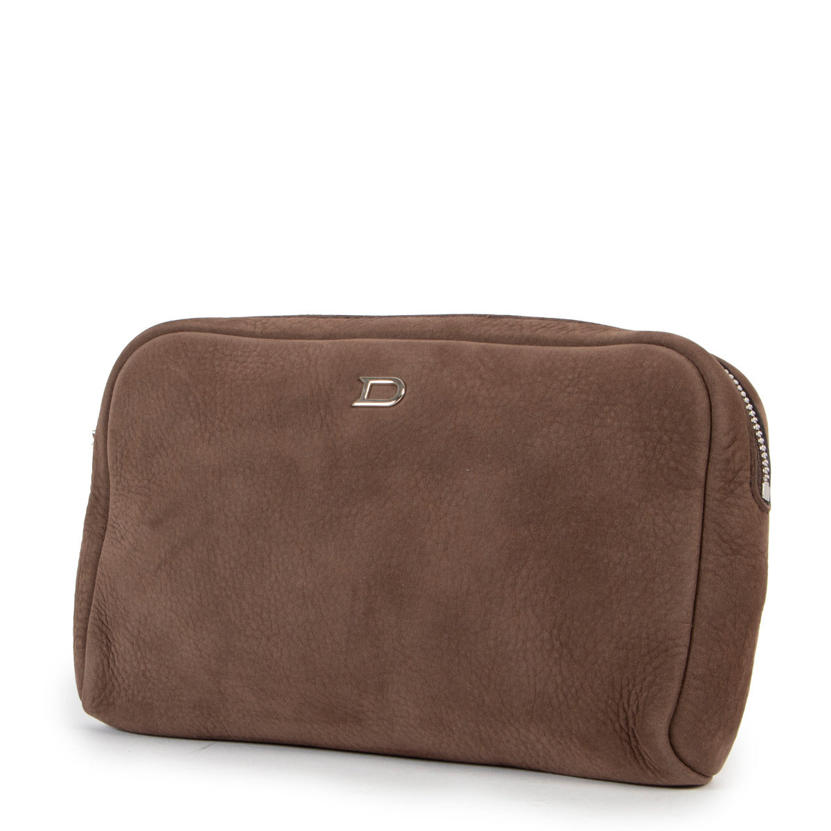 Delvaux Taupe Vanity PM Clutch