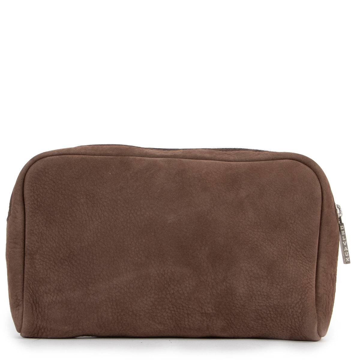 Delvaux Taupe Vanity PM Clutch