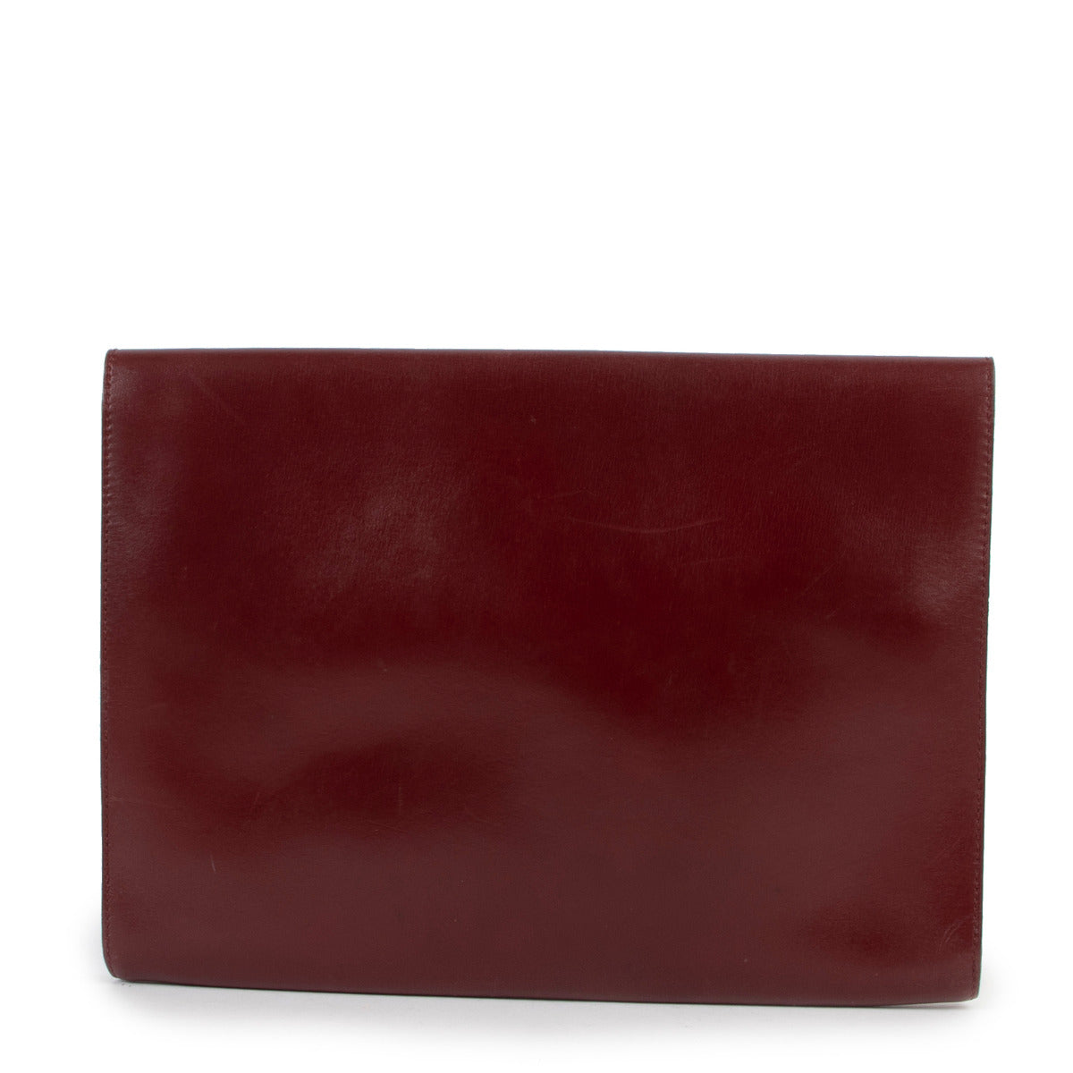 Delvaux Burgundy Clutch