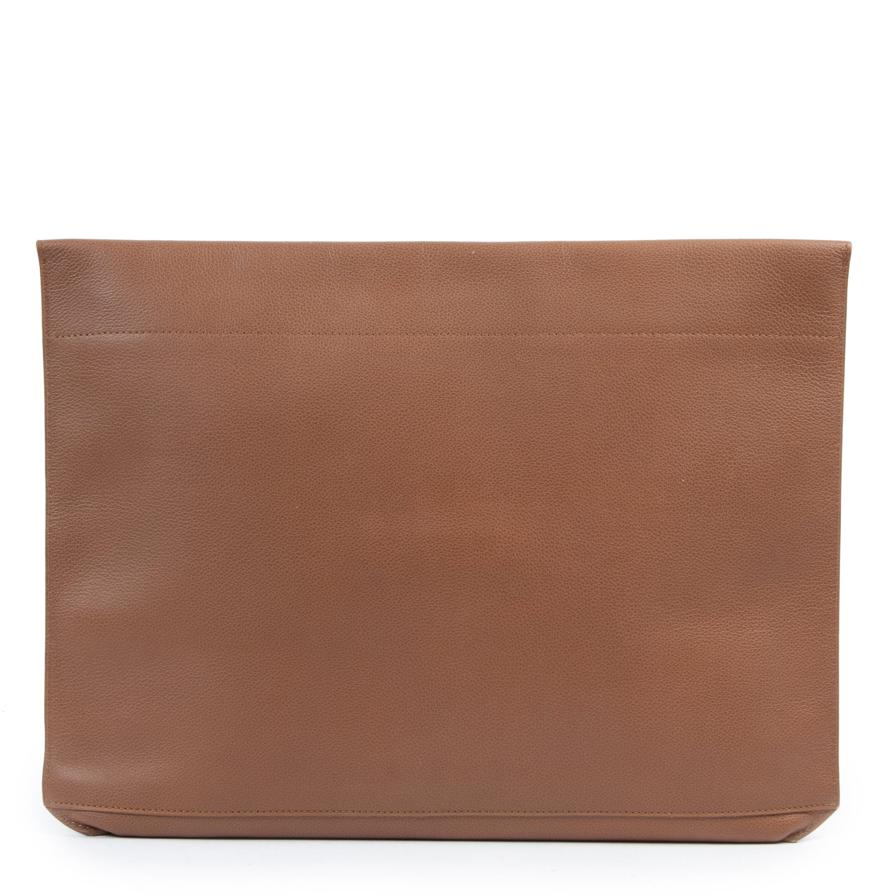 Delvaux Brown Leather A4 Presse Pouch pour le meilleur prix chez Labellov
