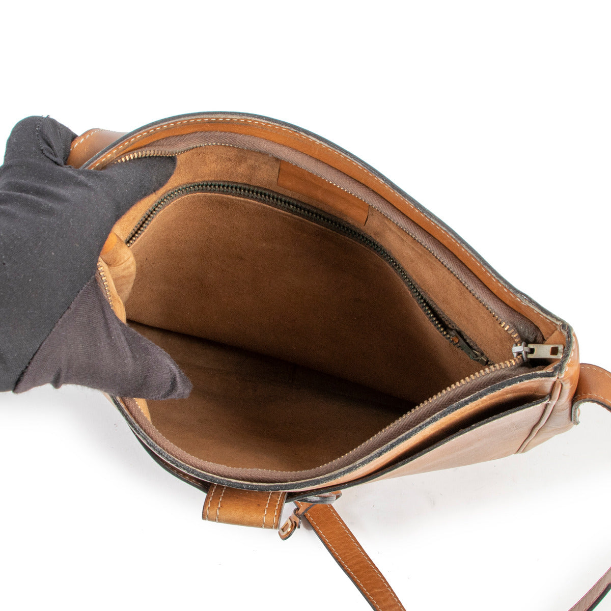 Delvaux Vintage Cognac Shoulder Bag