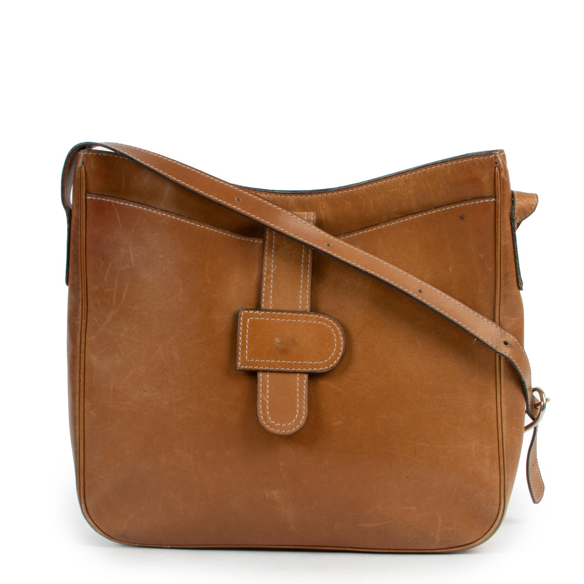 Delvaux Vintage Cognac Shoulder Bag