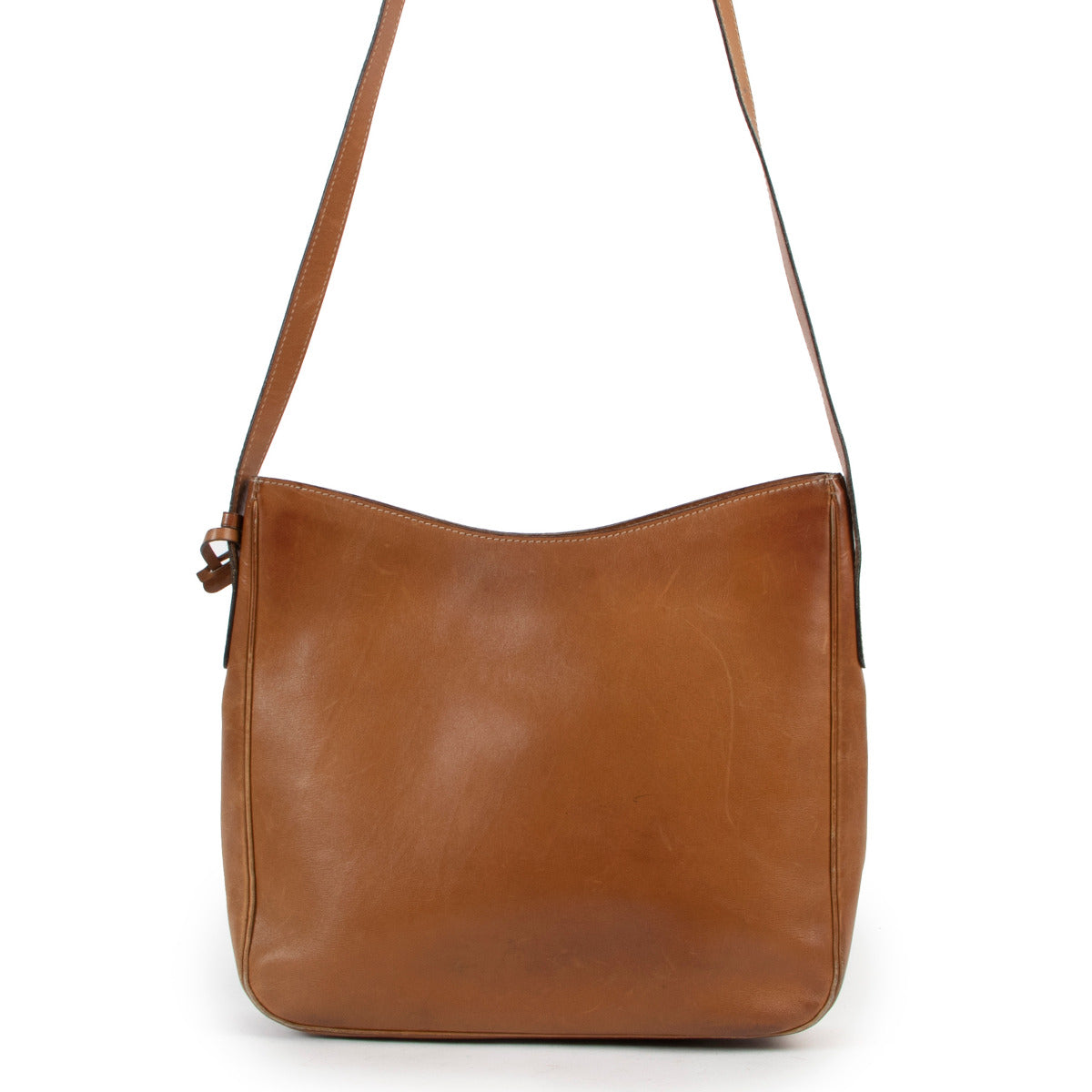 Delvaux Vintage Cognac Shoulder Bag