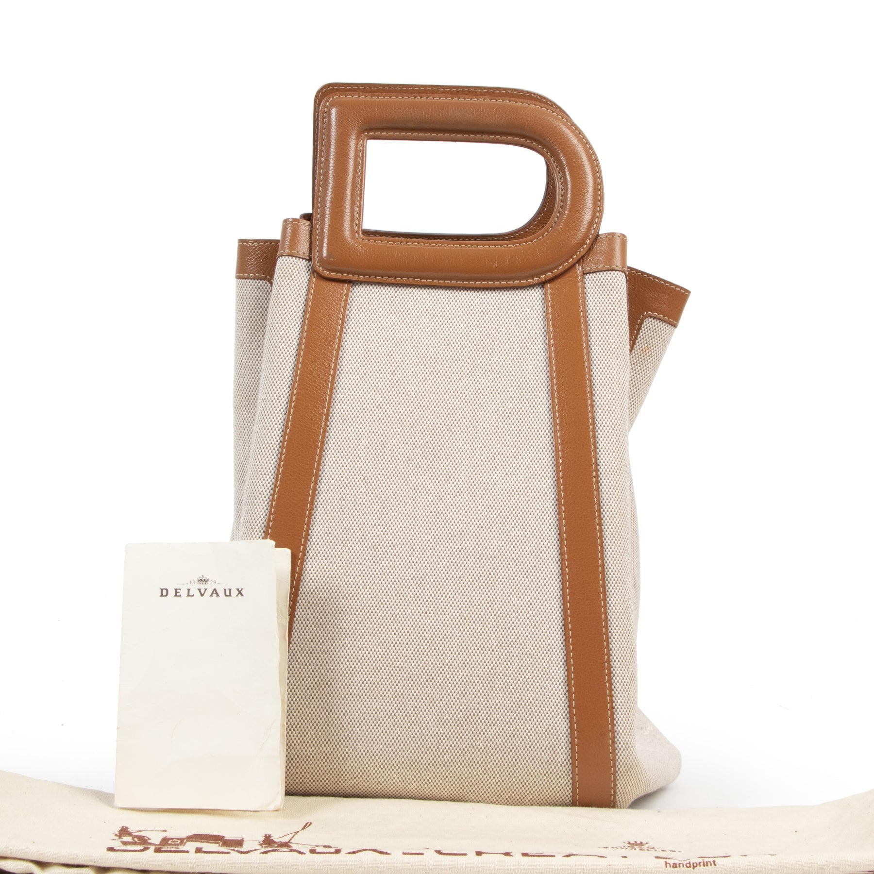Delvaux D Top Handle Shoulder Bag