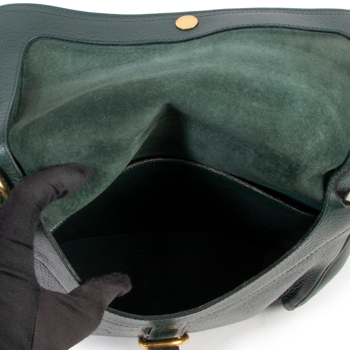 Delvaux Green Fichu Crossbody Bag