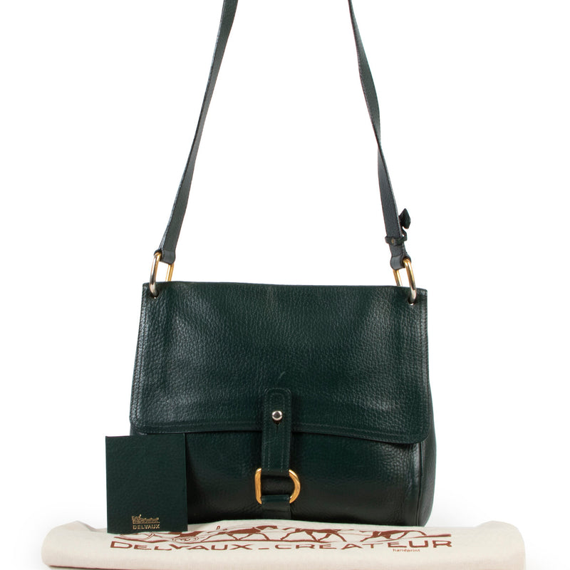 Delvaux Green Fichu Crossbody Bag