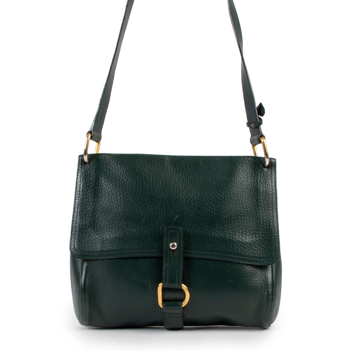 Delvaux Green Fichu Crossbody Bag