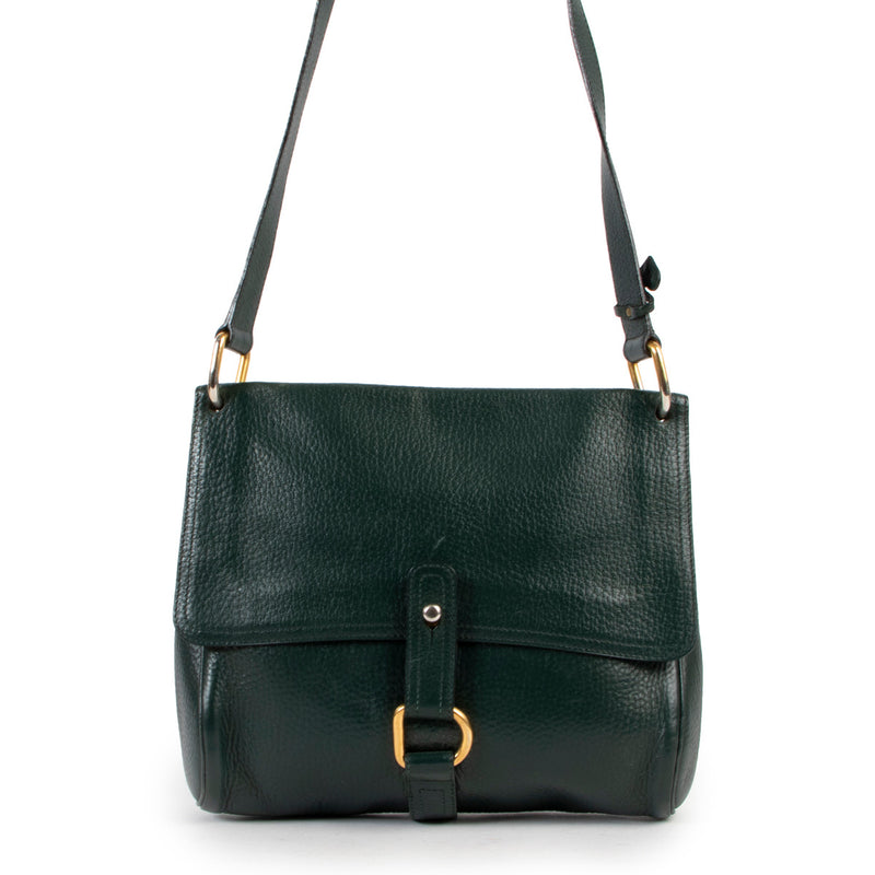 Delvaux Green Fichu Crossbody Bag