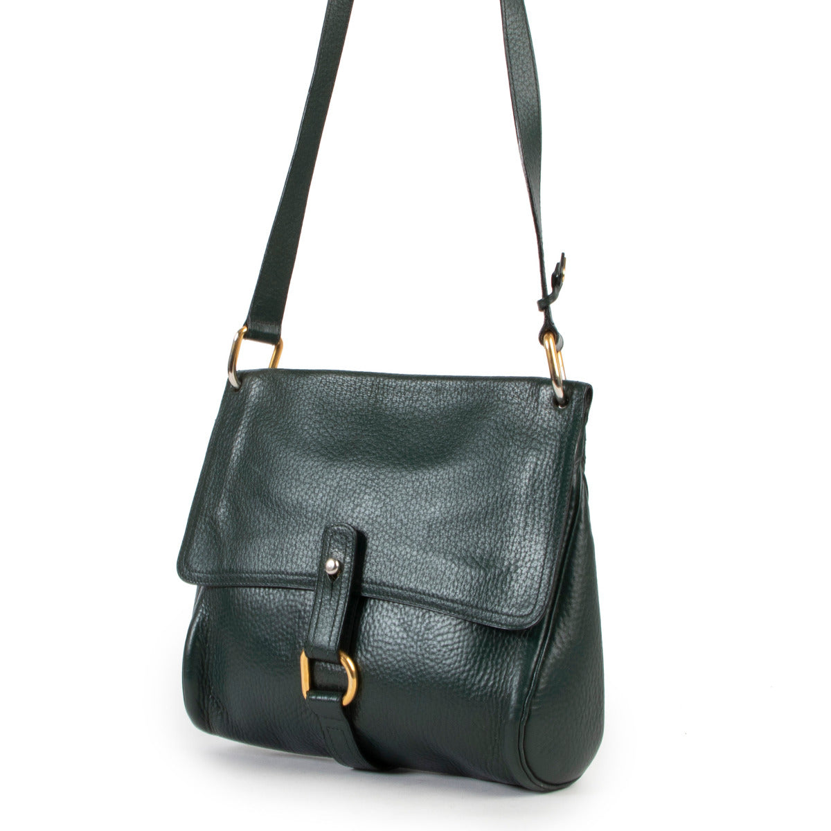 Delvaux Green Fichu Crossbody Bag