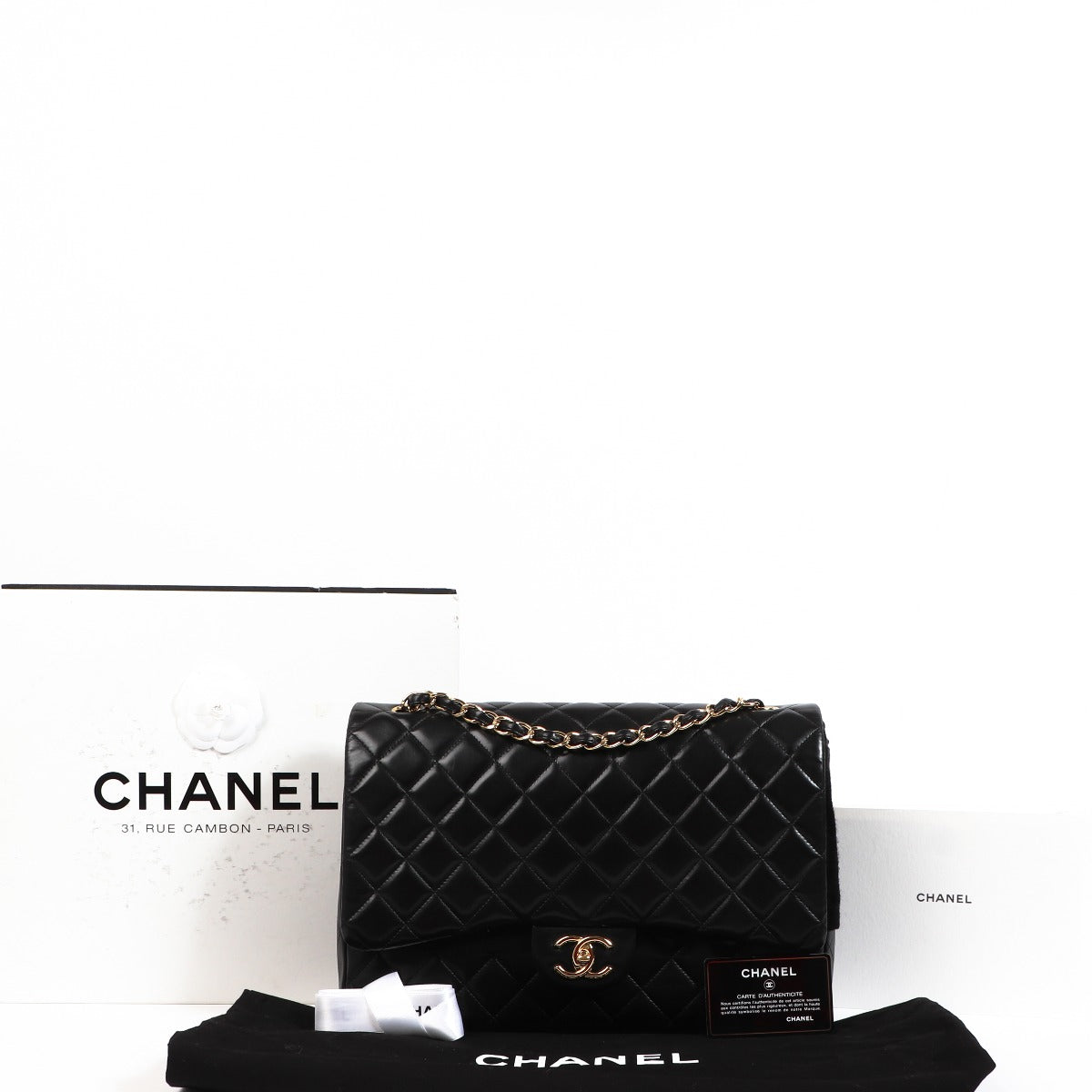 Chanel Black Maxi Classic Flap Bag