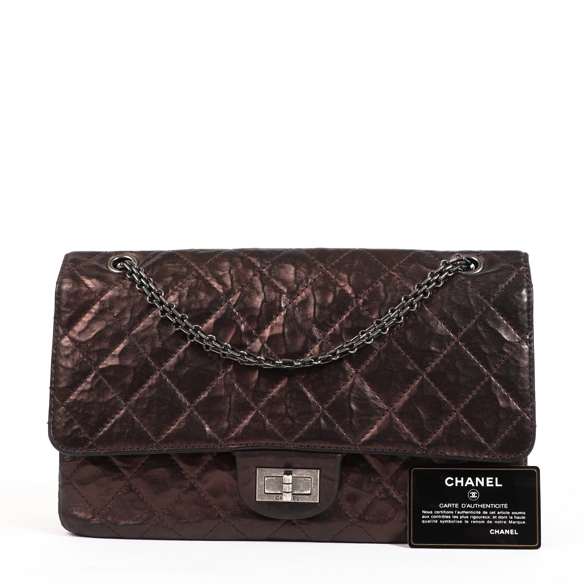 Chanel Metallic Copper Maxi 2.55 Bag