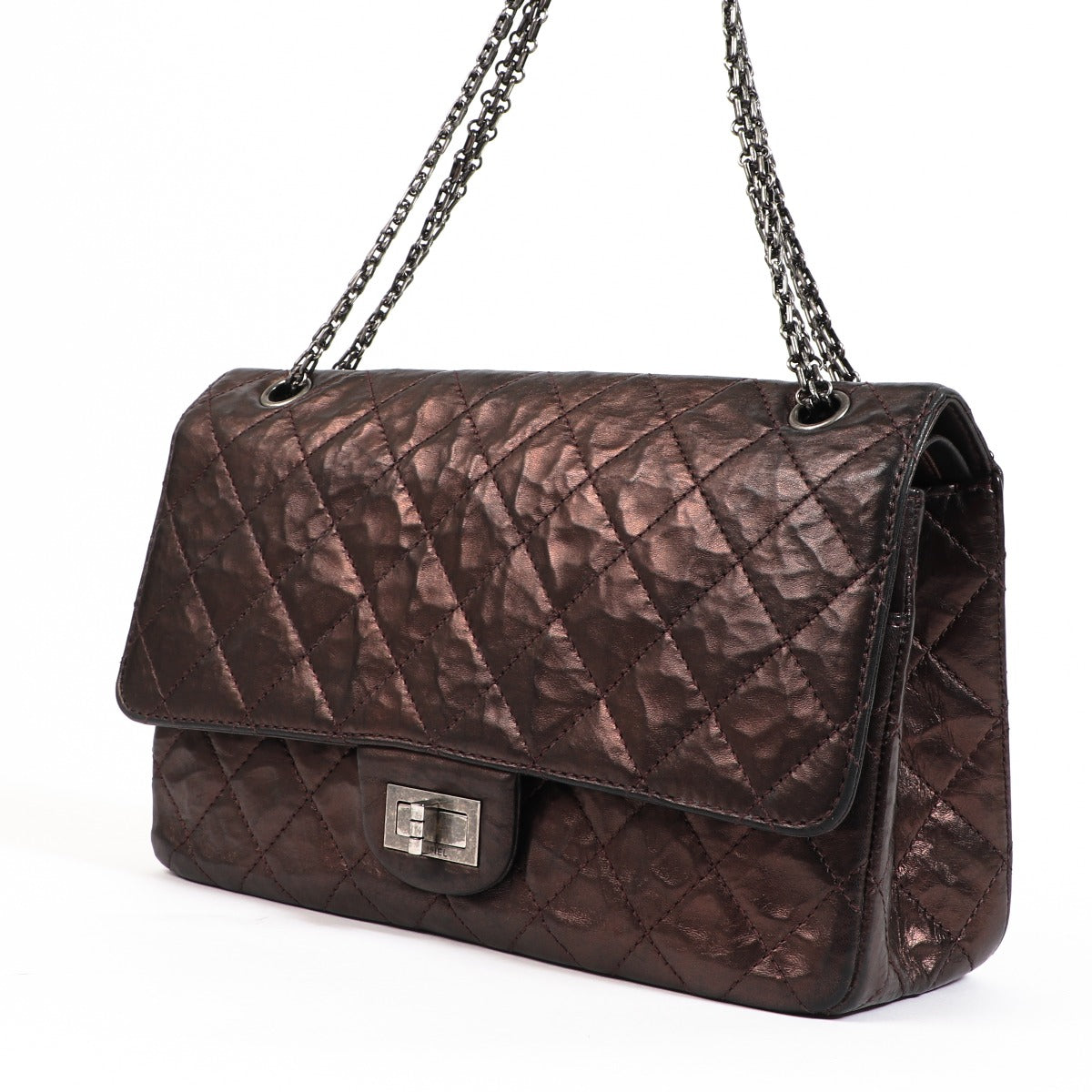 Chanel Metallic Copper Maxi 2.55 Bag