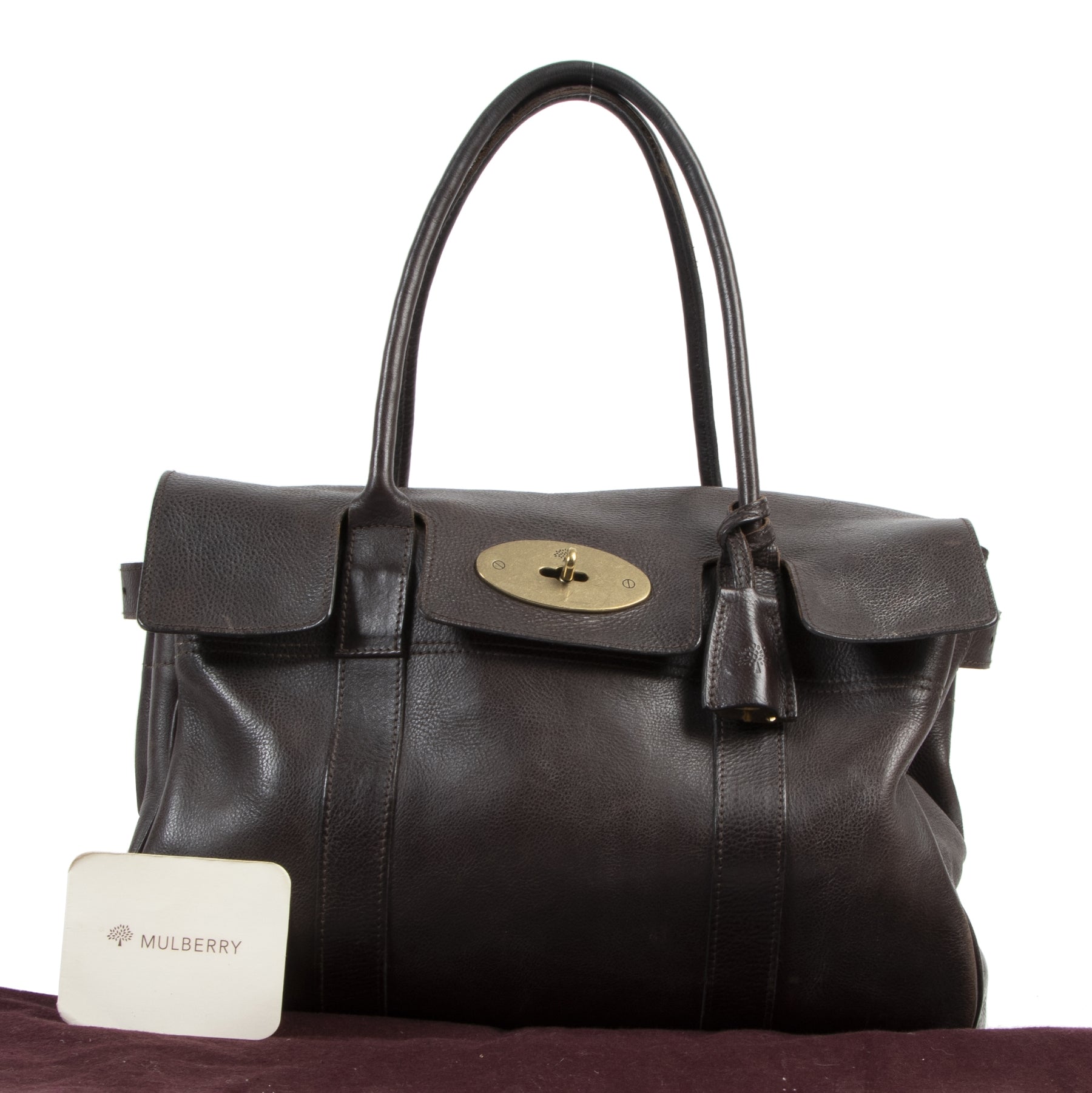 koop veilig online Mulberry Brown Bayswater Bag
